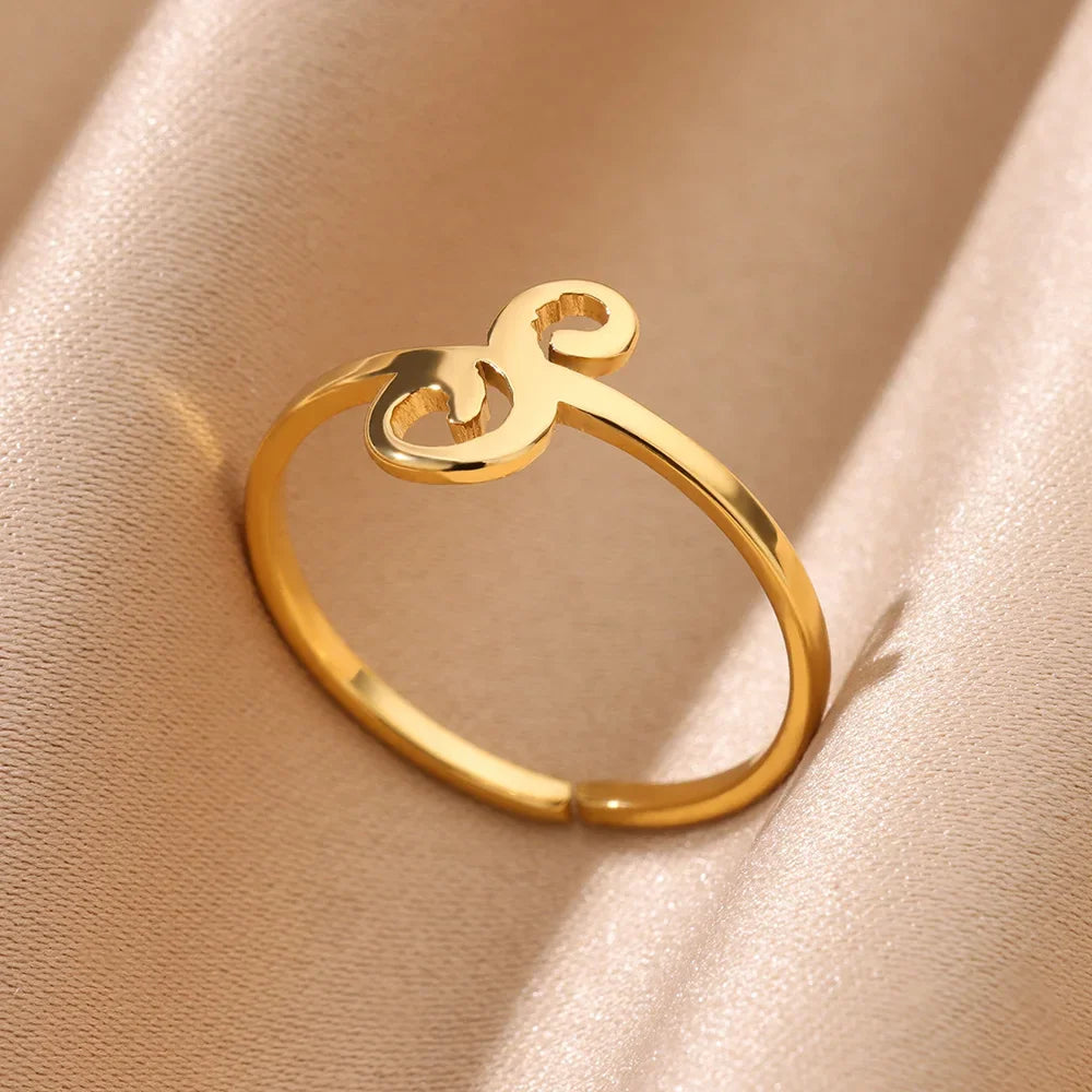 Signature Letter Luxe Ring