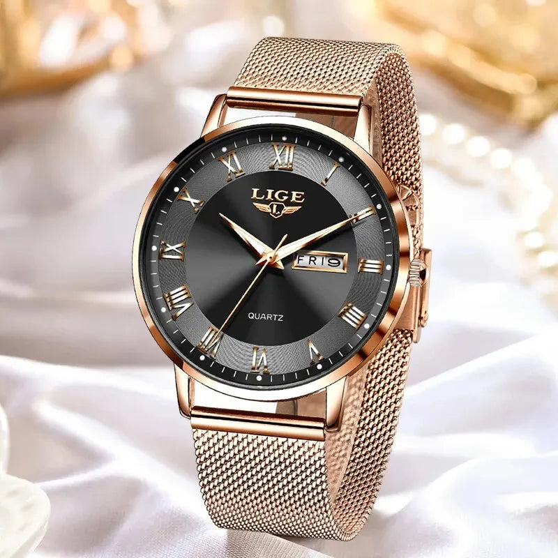 LuxeTime Rose Gold Watch