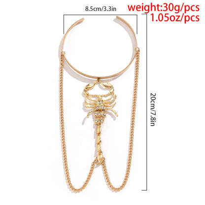 Golden Scorpion Arm Cuff – Queen’s Power Edition - Aurora Lux