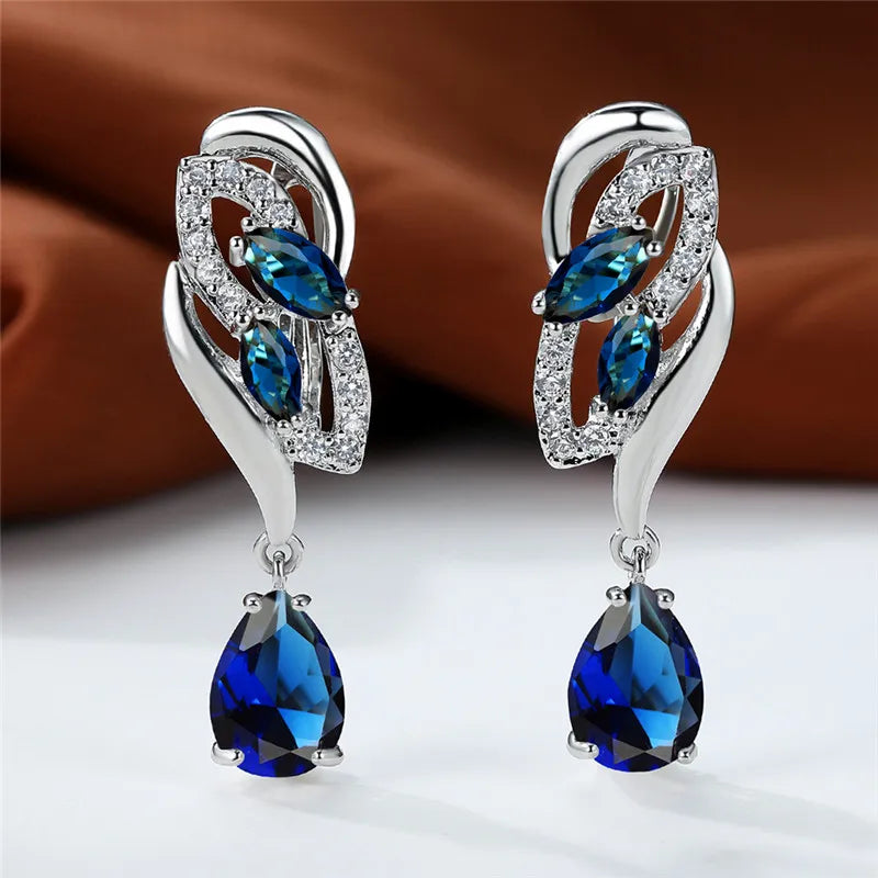 Eternal Sapphire Glow Earrings