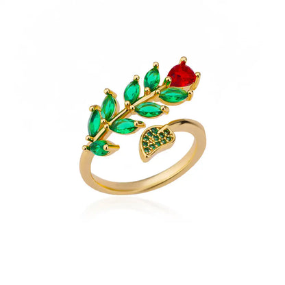 Emerald Blossom Ring