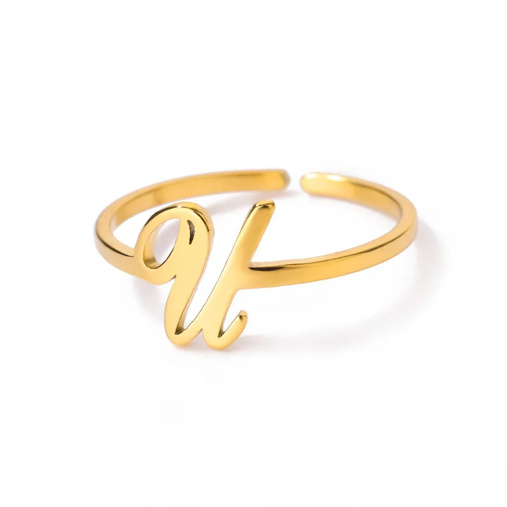 Signature Letter Luxe Ring