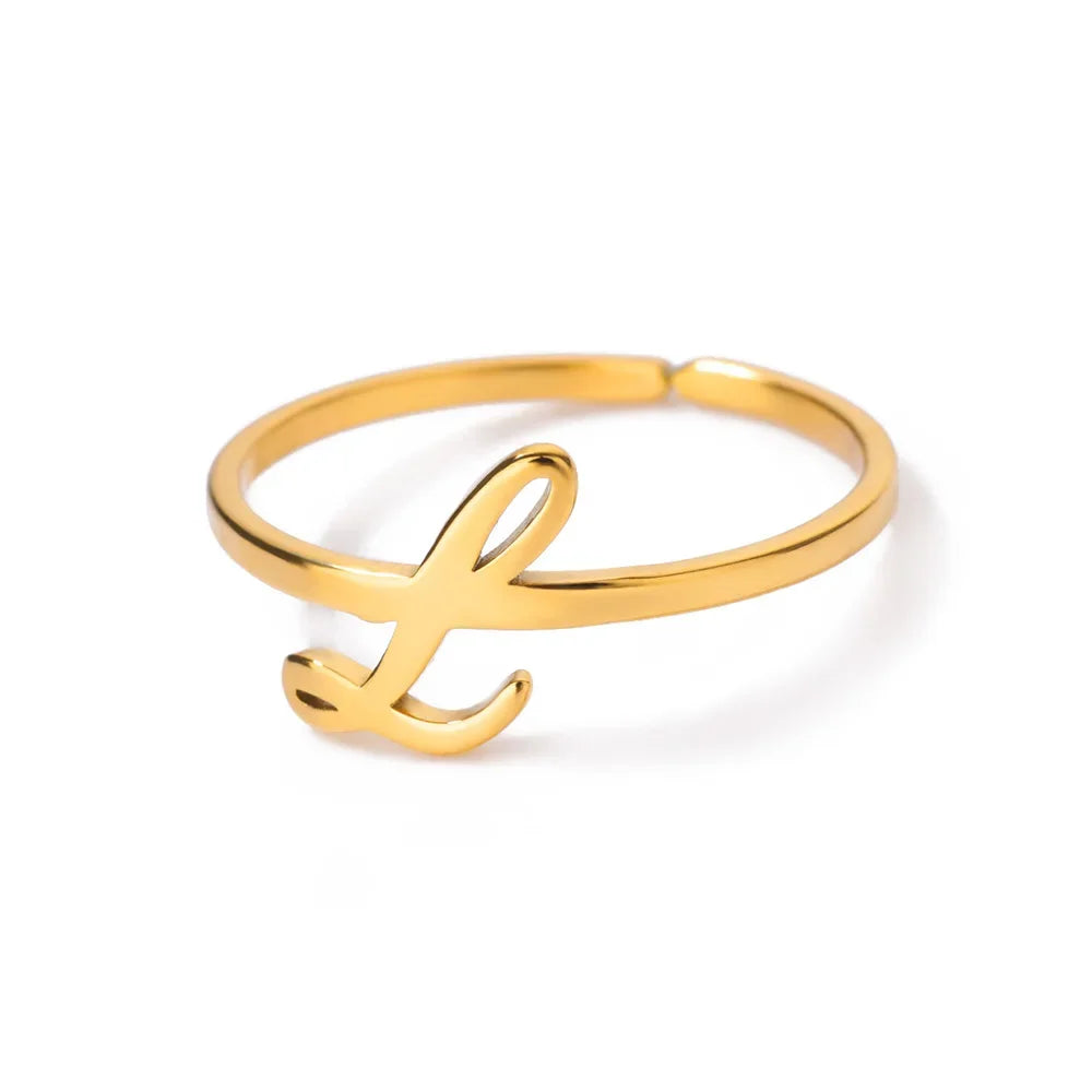 Signature Letter Luxe Ring