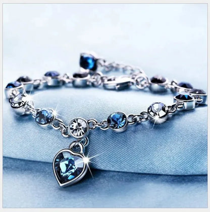 Lucky Heart Crystal Bracelet