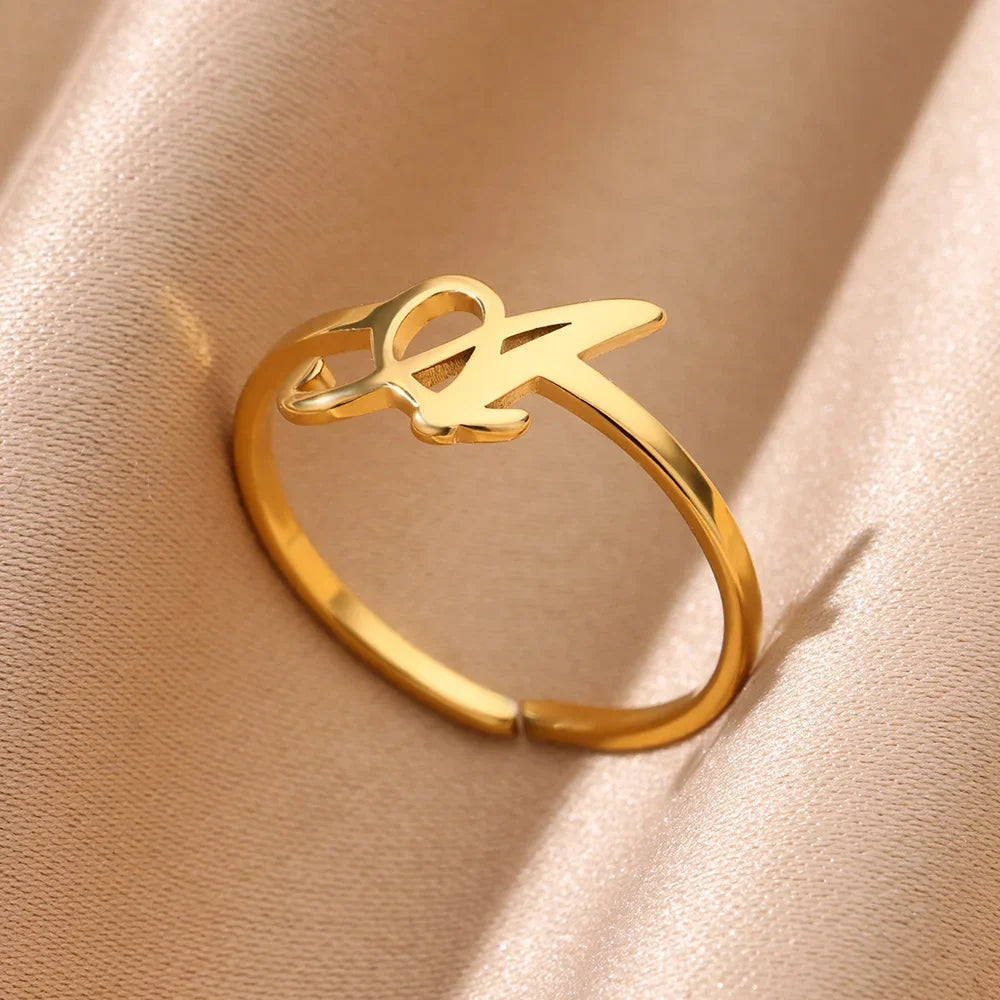Signature Letter Luxe Ring