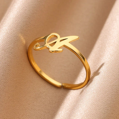 Signature Letter Luxe Ring