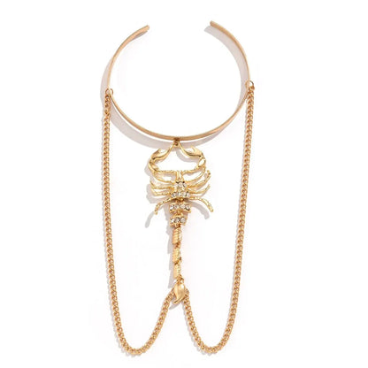 Golden Scorpion Arm Cuff – Queen’s Power Edition - Aurora Lux