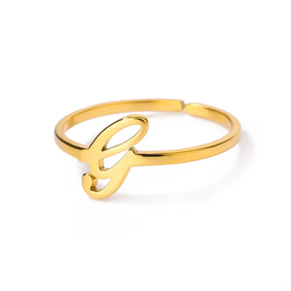 Signature Letter Luxe Ring