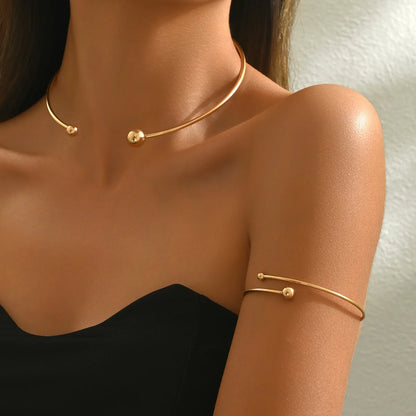 Ethereal Duo Jewelry Set (Choker & Arm Bracelet)