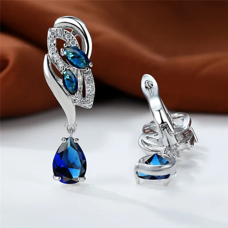 Eternal Sapphire Glow Earrings