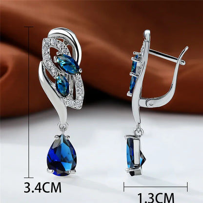 Eternal Sapphire Glow Earrings