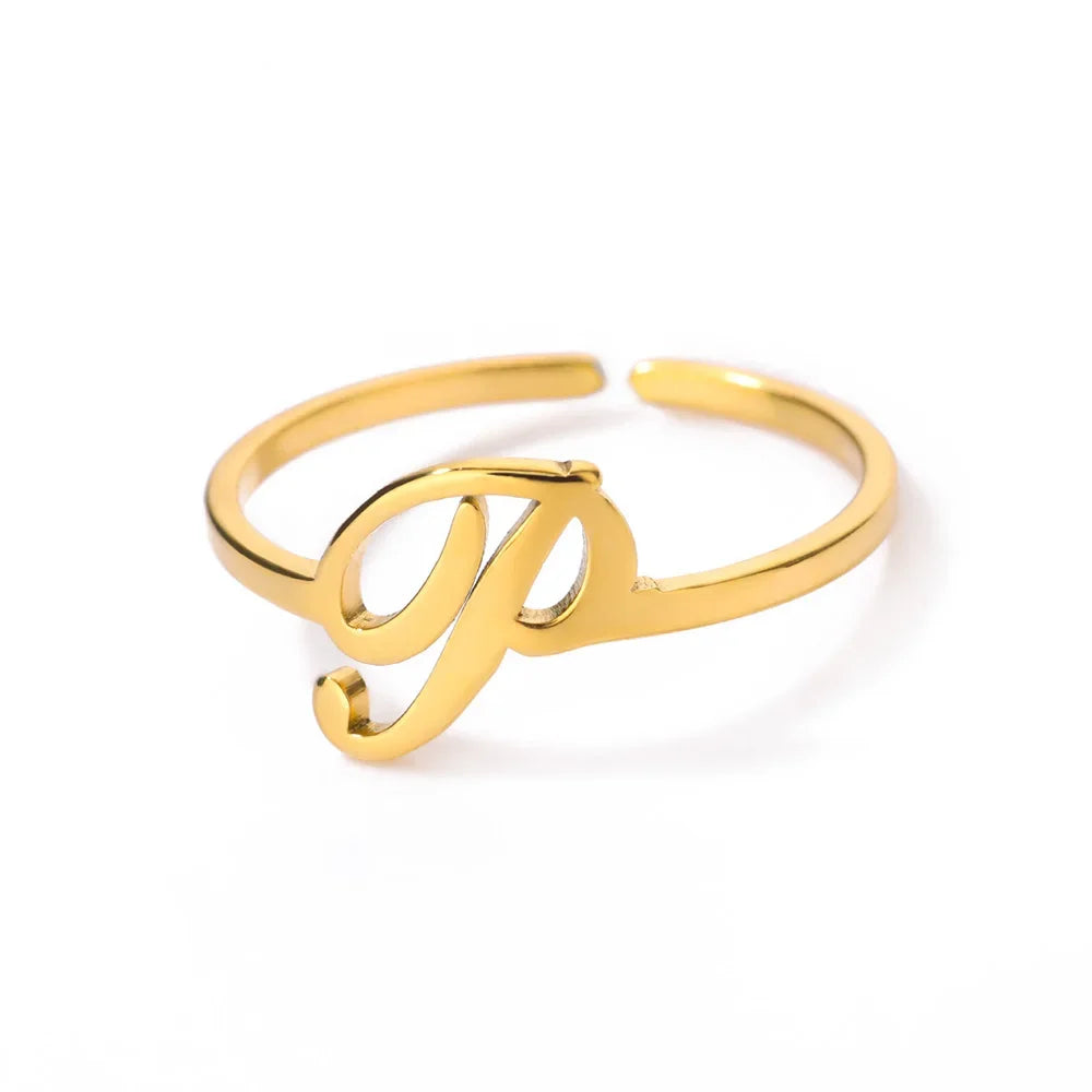 Signature Letter Luxe Ring