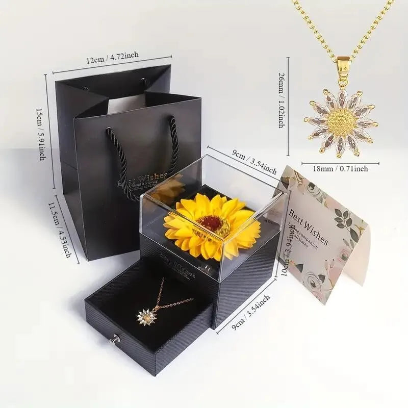 Sunflower Necklace Gift - Perfect Gift for Women