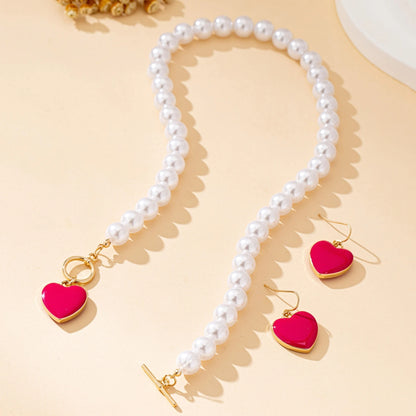 Crimson Heart Pearl Luxe Set