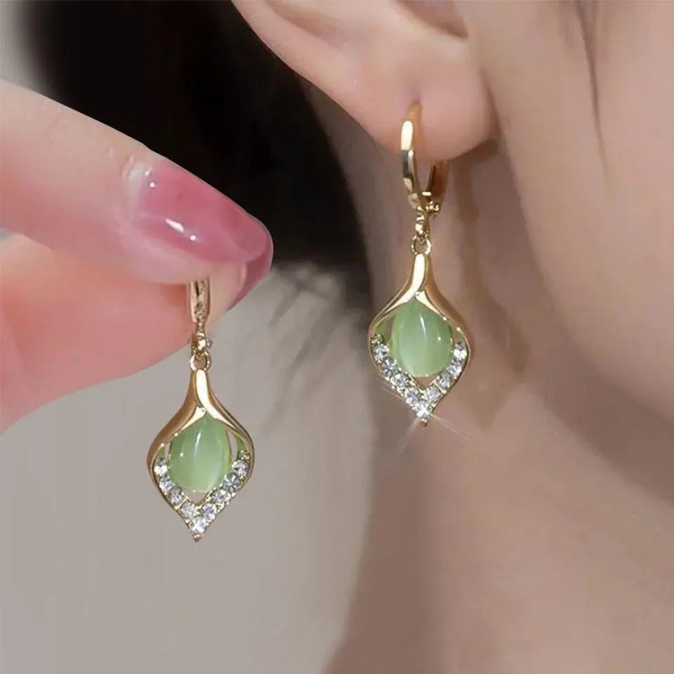 Emerald Whisper Earrings