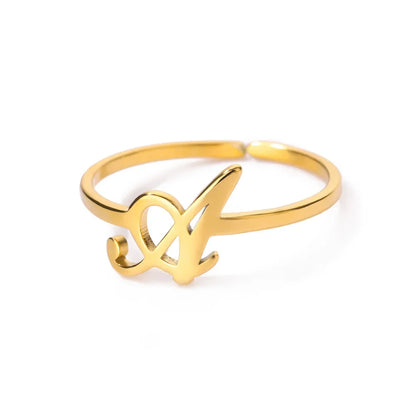 Signature Letter Luxe Ring
