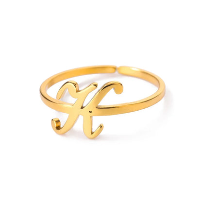 Signature Letter Luxe Ring