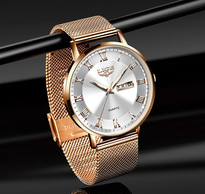LuxeTime Rose Gold Watch