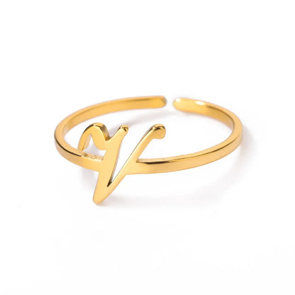 Signature Letter Luxe Ring