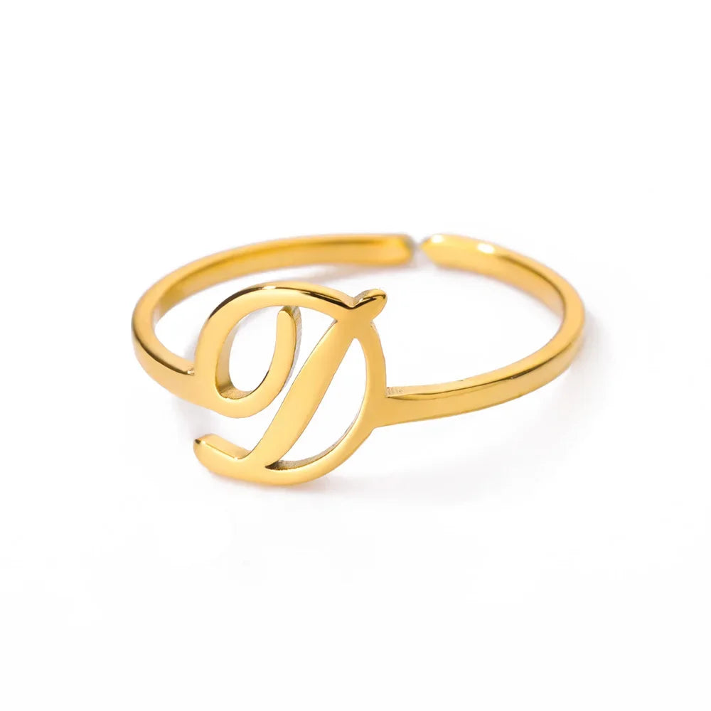 Signature Letter Luxe Ring