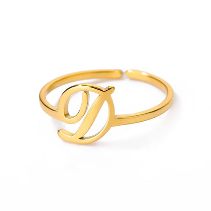 Signature Letter Luxe Ring