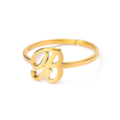 Signature Letter Luxe Ring