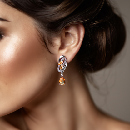 Eternal Sapphire Glow Earrings