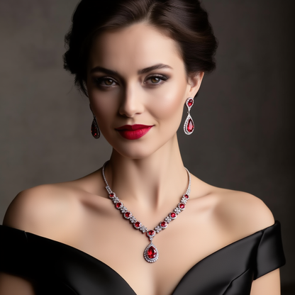 Emerald Cascade Jewelry Set