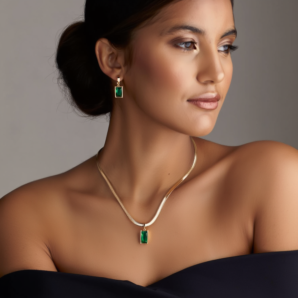 Emerald Radiance Jewelry Set ✨