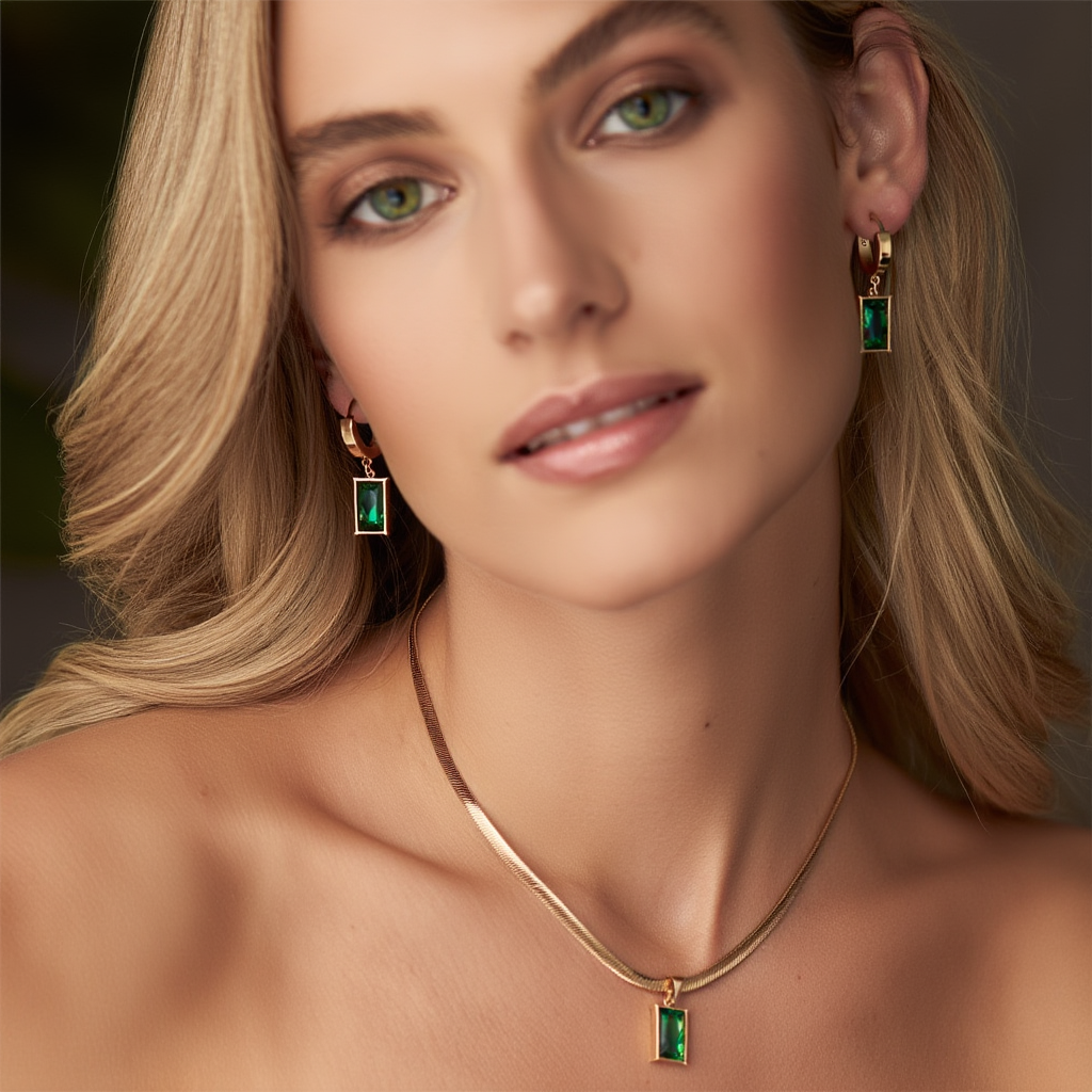 Emerald Radiance Jewelry Set ✨