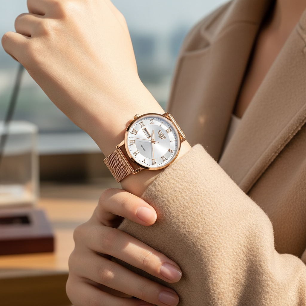 Model 4 - Beige Coat Luxury